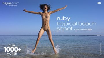 Ruby Tropical Beach Shoot