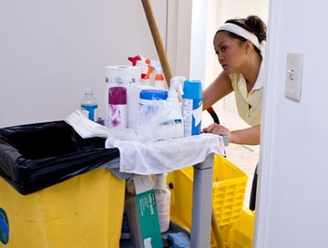Housekeeper's double pleasure