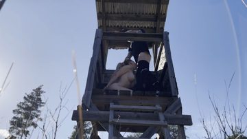 Ellidoll Sucks Dick In Hunting Tower With Facial