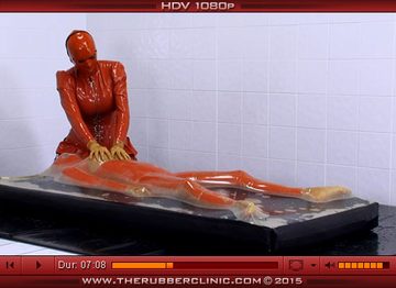 Piss Soaked Rubber Vac-Bed Session Part 4